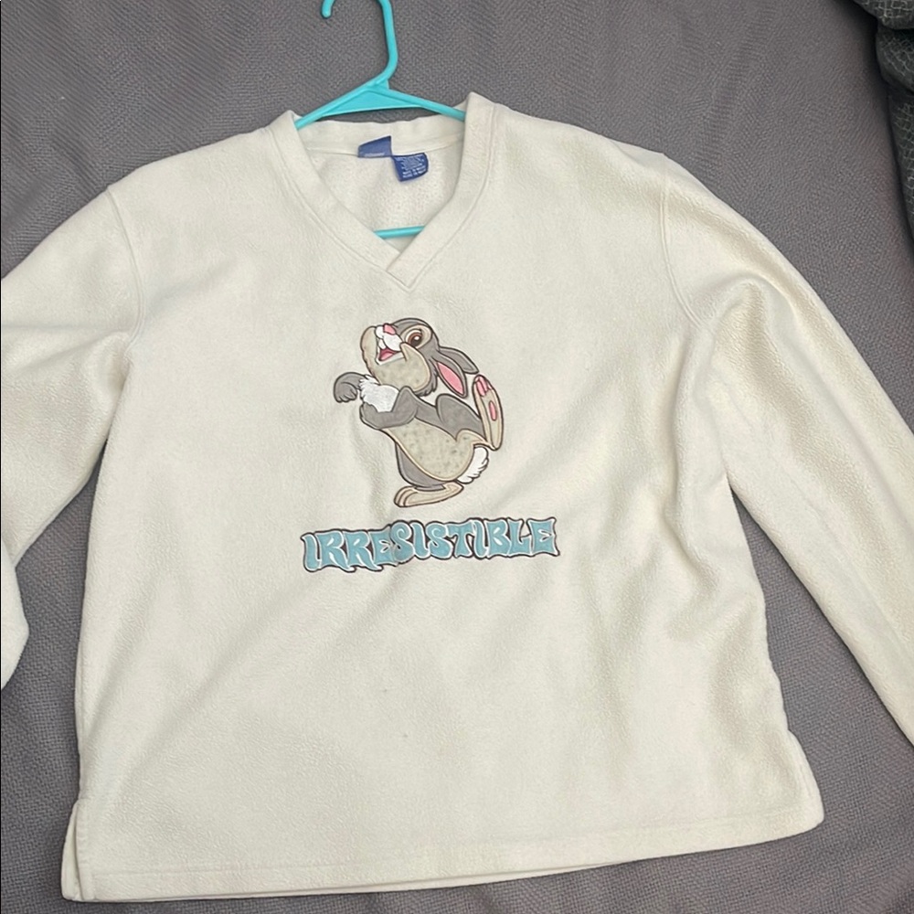 Disney Cream Sweater with Blue Tag